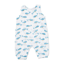 Load image into Gallery viewer, BABY WHALE - MUSLIN SLEEVLESS  ROMPER