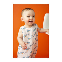 Load image into Gallery viewer, BABY WHALE - MUSLIN SLEEVLESS  ROMPER