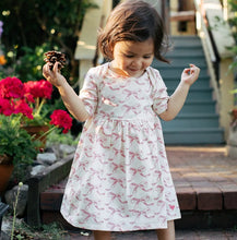 Load image into Gallery viewer, Baby Organic Steph Bodysuit Dress - Mauveglow Bows