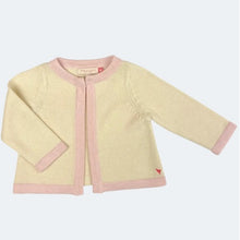 Load image into Gallery viewer, Baby Easter Sweater - Cream With Pink Trim
