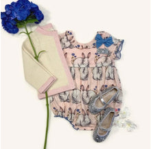 Load image into Gallery viewer, Baby Easter Sweater - Cream With Pink Trim