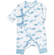 Load image into Gallery viewer, Baby Whale- Muslin Wrap Coverall