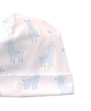 Load image into Gallery viewer, Llama Luv Hat - Light Blue Print
