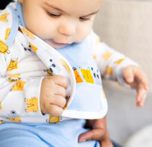 Load image into Gallery viewer, Block Heads Organic Cotton Magnetic Reversible Bib