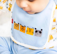 Load image into Gallery viewer, Block Heads Organic Cotton Magnetic Reversible Bib