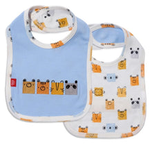 Load image into Gallery viewer, Block Heads Organic Cotton Magnetic Reversible Bib