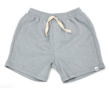 Load image into Gallery viewer, oh baby! Boys Cotton Terry Track Short-Mist Blue