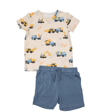 Load image into Gallery viewer, CONSTRUCTION TRUCKS Crew Neck  Tee &amp; Short Set
