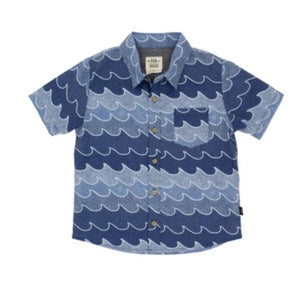 Cosmic Button Down Woven - Navy