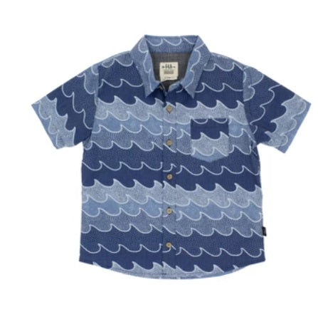 Cosmic Button Down Woven - Navy