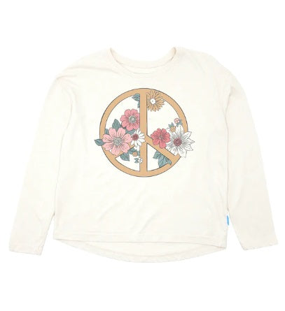 Cultivate Peace LS Tee - Coconut