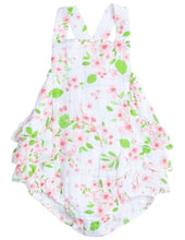 Load image into Gallery viewer, Cherry Blossom Ruffle Bib Bubble