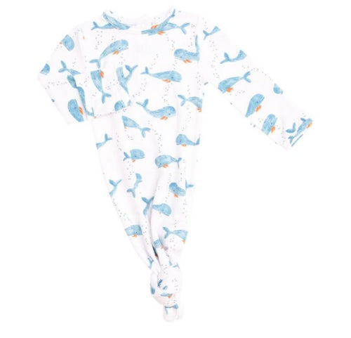 Cutey Whale Knotted Gown Blue