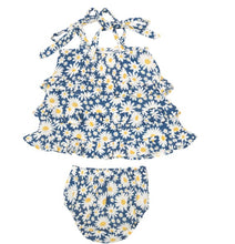 Load image into Gallery viewer, DAISY DAYS Tiered Sundress W/ Back  Smocking &amp; Diaper Cover