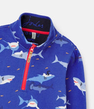 Load image into Gallery viewer, Dale Printed half zip sweatshirt - Blueshark
