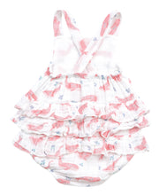 Load image into Gallery viewer, Deep Blue Sea Ruffle Sunsuit