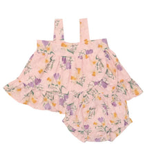 Load image into Gallery viewer, EYELET DAFFODIL BOUQET Wrap Ruffle Top &amp; Ruffle Leg DIaper Cover