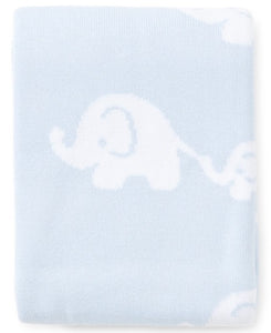 Elephant S14 Novelty Blanket - Light Blue