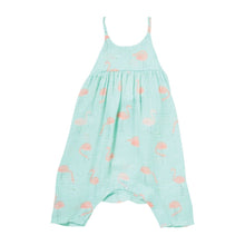 Load image into Gallery viewer, FLAMINGO - MUSLIN ROMPER W/  BOW BACK