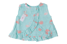 Load image into Gallery viewer, Flamingo - Muslin Ruffle Back Top &amp; Bloomer