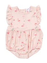 Load image into Gallery viewer, Flamingos Ruffle Sunsuit