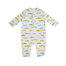Load image into Gallery viewer, Freshwater Fish Romper Blue