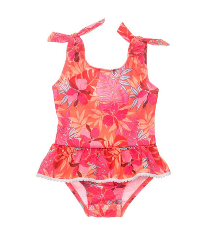 Tropical Punch Skirt Swimsuit