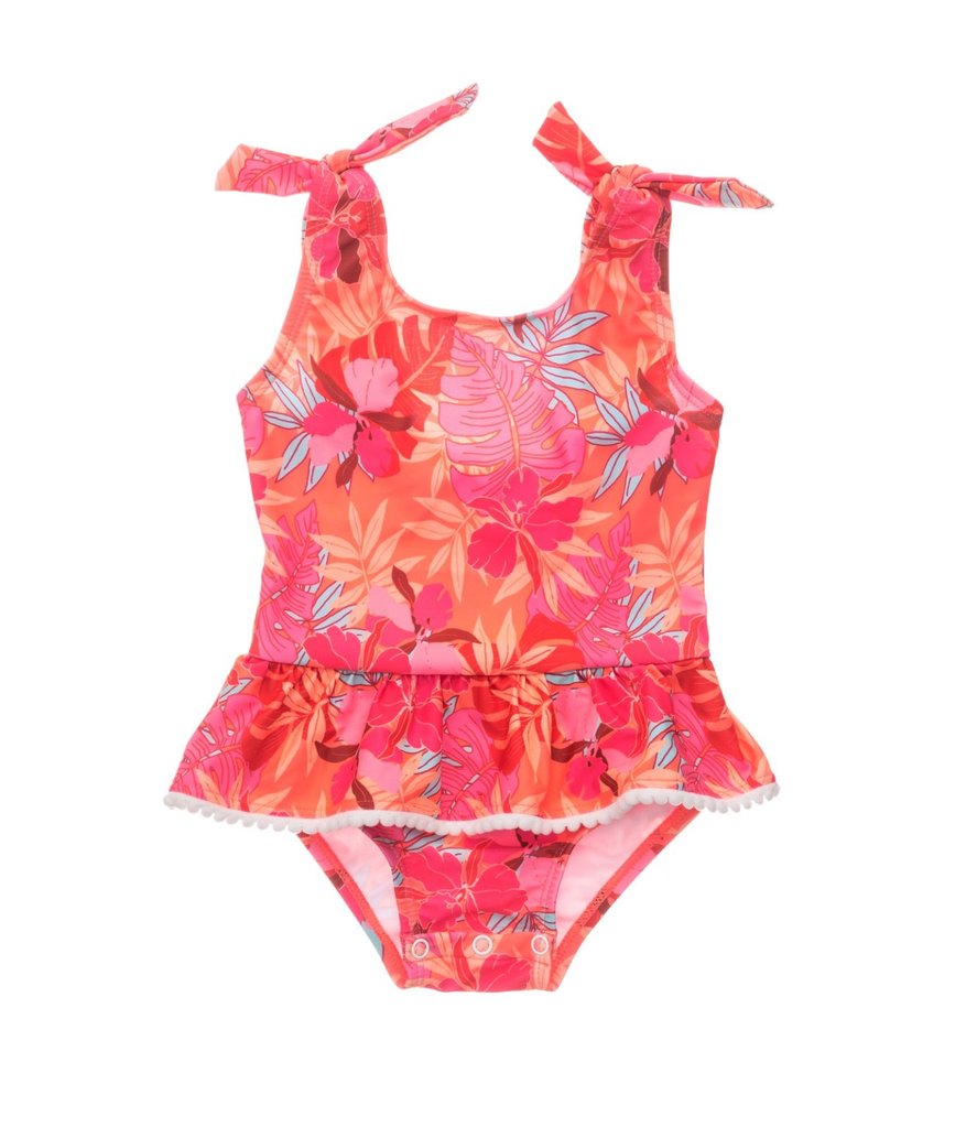 Tropical Punch Skirt Swimsuit