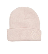 Load image into Gallery viewer, Happy Face Beanie - Sea Salt
