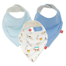 Load image into Gallery viewer, Howlarious Organic Cotton Magnetic Bandana Bibs 3pk