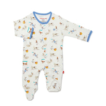 Load image into Gallery viewer, Howlarious Organic Cotton Magnetic Footie