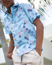 Load image into Gallery viewer, Islander Button Down - Crystal Blue