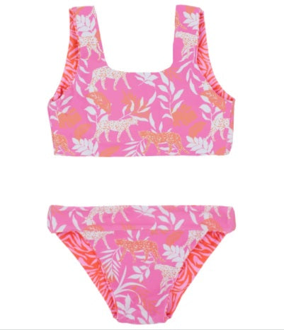 Island Hopper Reversible Bikini - Coral Crush