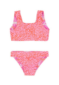 Island Hopper Reversible Bikini - Coral Crush