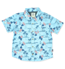 Load image into Gallery viewer, Islander Button Down - Crystal Blue