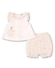 Load image into Gallery viewer, Spring Whispers Sunsuit Set MIX - White/Pink
