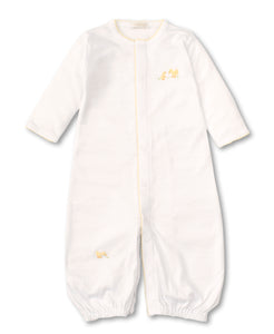 SCE Duckies Conv Gown w/ Hand Emb - White/Yellow