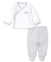 Load image into Gallery viewer, Hedgehog Haven Footed Pant Set Mix - White/Grey