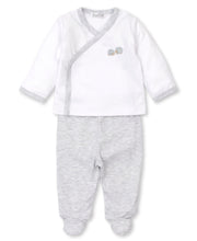Load image into Gallery viewer, Hedgehog Haven Footed Pant Set Mix - White/Grey