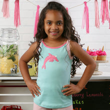 Load image into Gallery viewer, Dolphin Tank - Pastel Turquoise