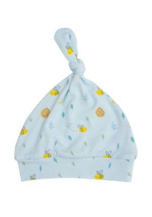 Little Bee Knotted Hat Blue
