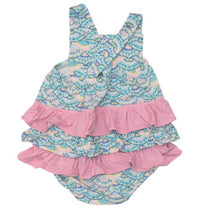 Load image into Gallery viewer, MERMAID SCALE Ruffle Sunsuit