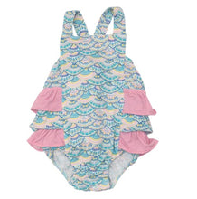 Load image into Gallery viewer, MERMAID SCALE Ruffle Sunsuit