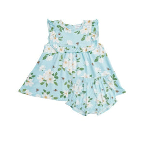 Magnolia Blue TOP + BLOOMER Blue