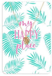 My Happy Place Keepsake Card Necklace