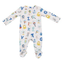 Load image into Gallery viewer, NAUTICAL ABC 2-Way Zipper Footie