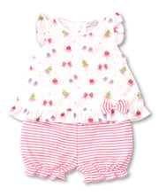 Load image into Gallery viewer, Berry Ballet Sunsuit Set Mix - Fuchsia Print