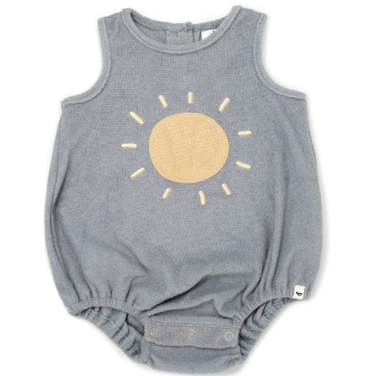 oh baby! Oatmilk Sun Terry Appl Terry Bubble-Grey