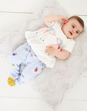 Load image into Gallery viewer, Olivia Organically Grown Cotton Jersey Top and Trouser Set  - White Animals