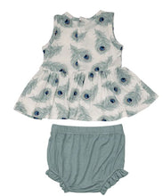 Load image into Gallery viewer, PEACOCK FEATHER Peplum Tank &amp;  High Waist Bloomer